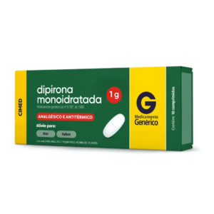 DIPIRONA MONOIDRATADA 1G CX 10 CP