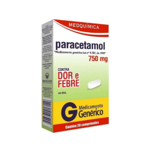 PARACETAMOL 750MG CX 20 CP