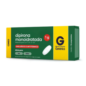 DIPIRONA MONOIDRATADA1G CX 10 COMPRIMIDOS