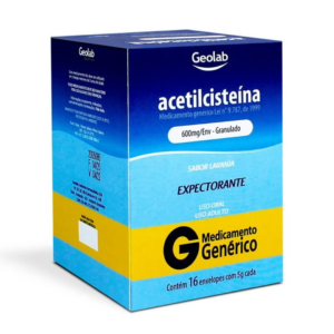 ACETILCISTEÍNA 600MG GRAN 16 ENVELOPES X 5G