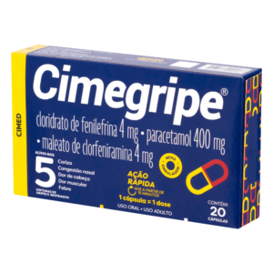 CIMEGRIPE 400MG CX 20 CP